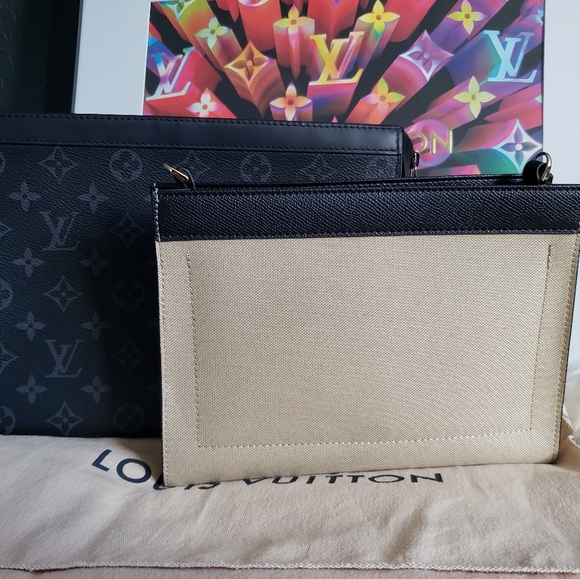 Louis Vuitton Pochette Voyage Eclipse 🌑w/ Insert - Picture 3 of 12